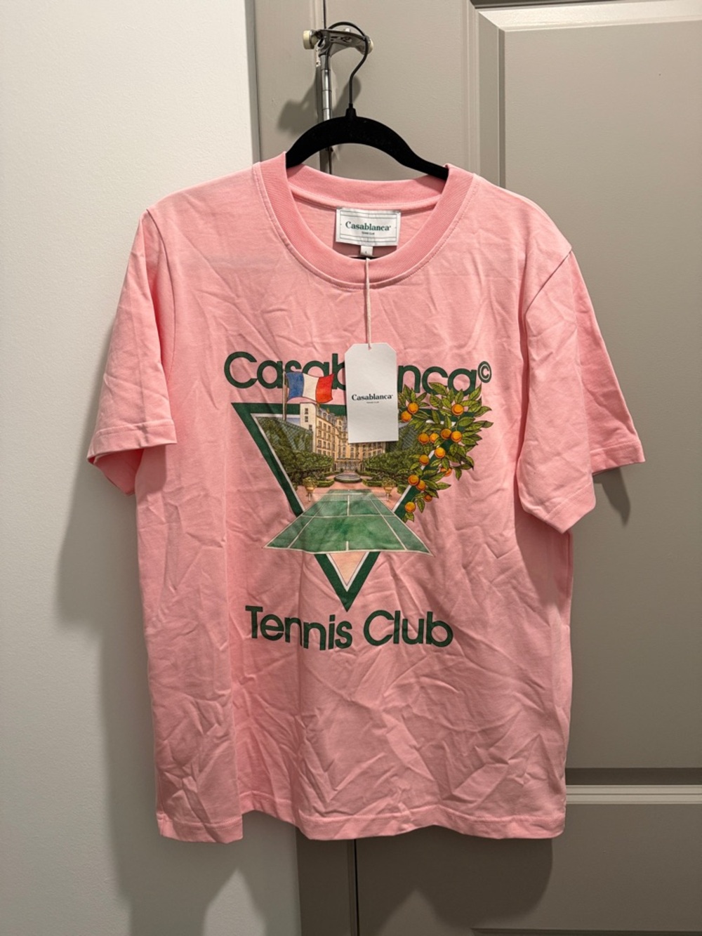 Casablanca Pink Tennis Club Graphic Tee